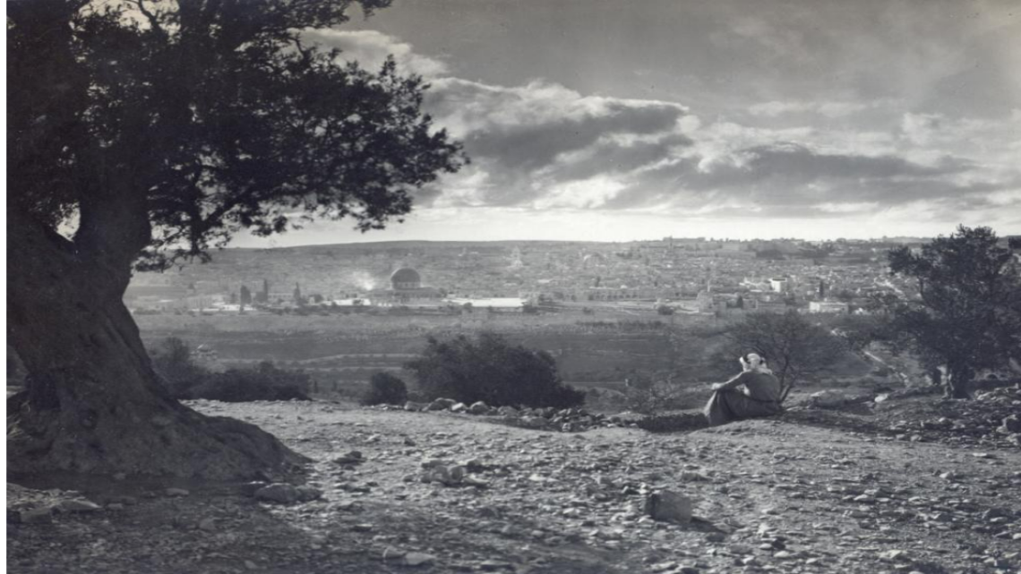 Herbert and Edwin Samuel collection: a look from Mount of Olives, 